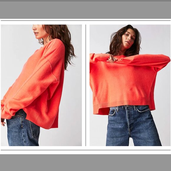 NWOT Free People Luna Pullover, Oversized